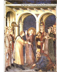 Посвящение Святого Мартина в рыцари. Симоне Мартини - www.SimoneMartini.ru